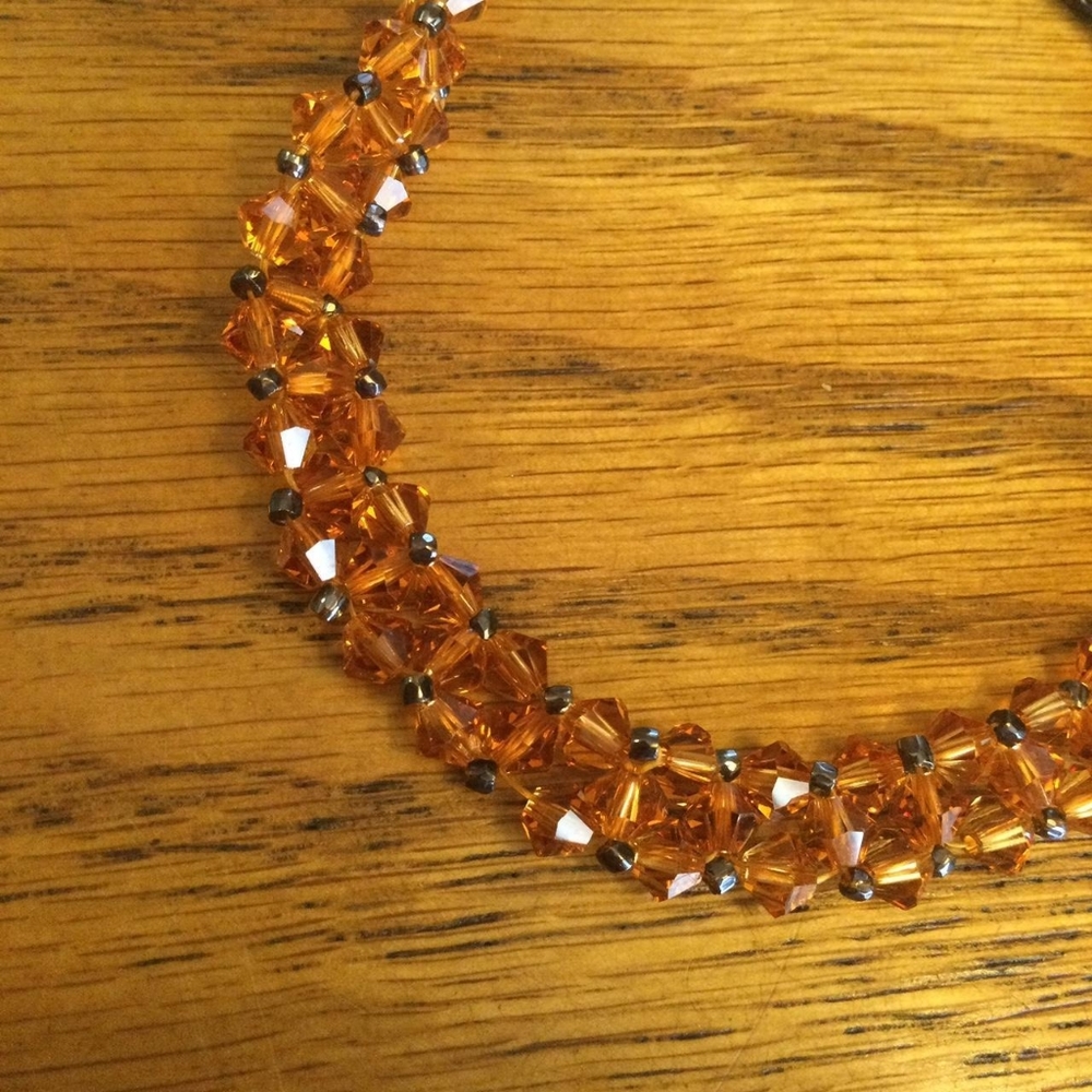 Orange beaded bracelet